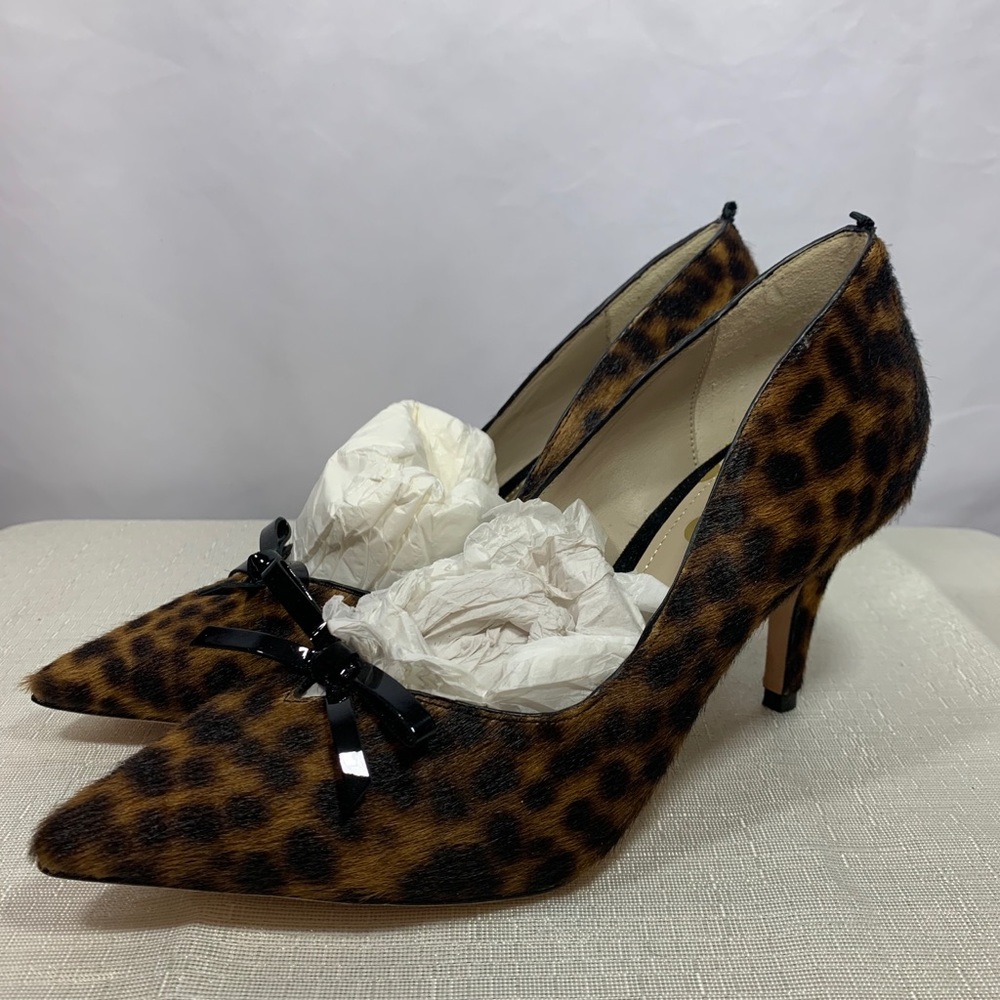 Boden Leopard Print Kitten Heels